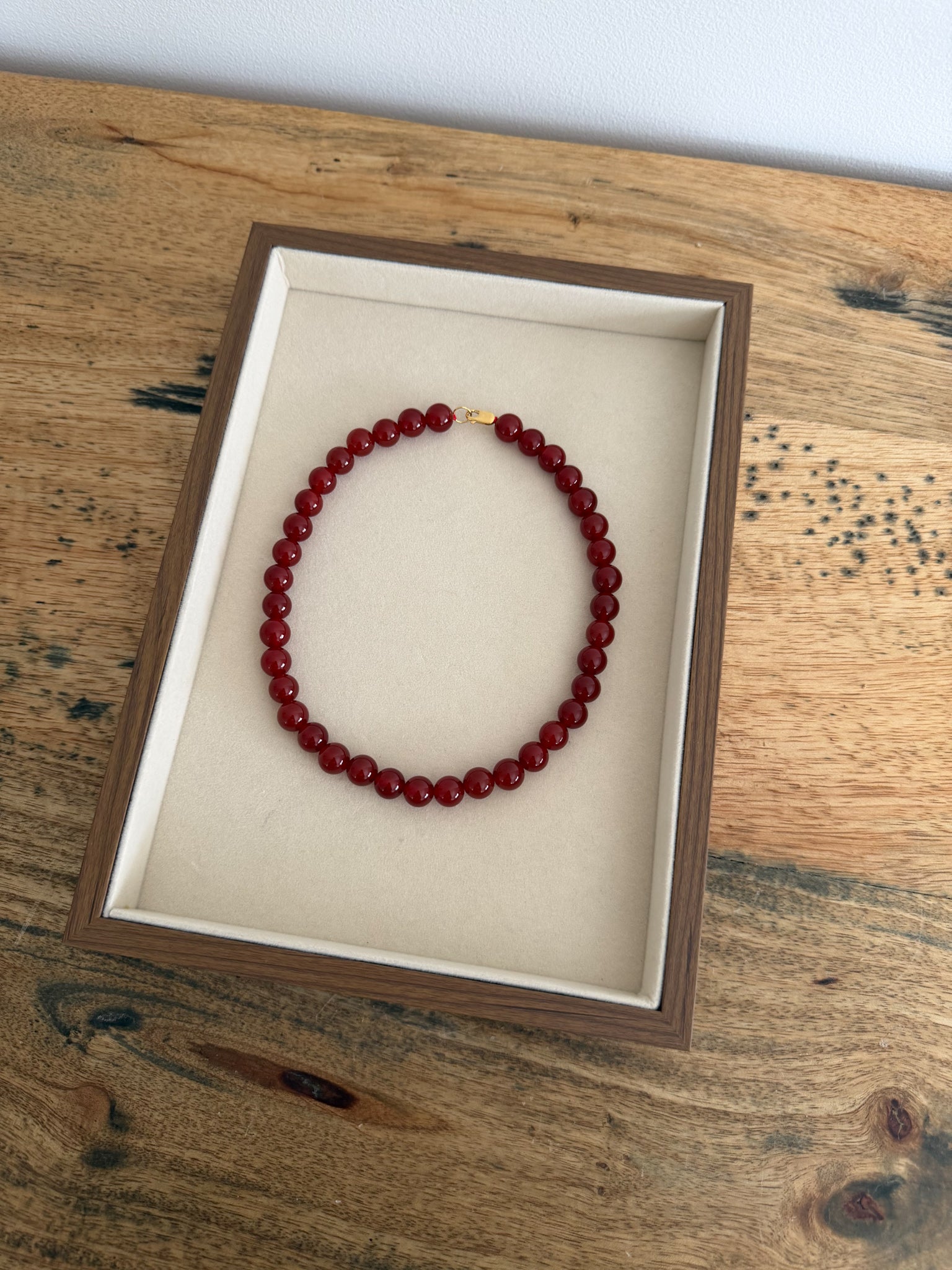 Elara Necklace - Garnet